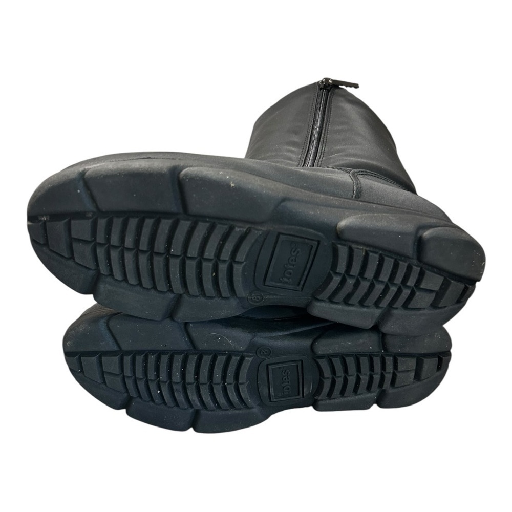 TOTES Waterproof Black Mid Boots — Size 8 Black Winter Boots with Side Zipper - Picture 8 of 11